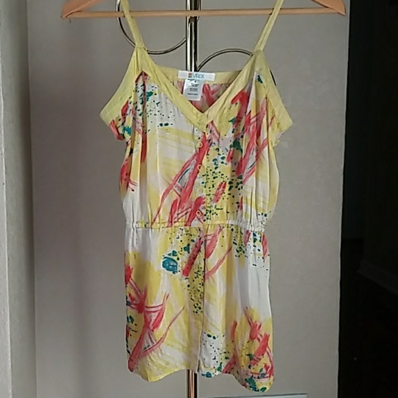 Matix button up silk/cotton blend tank top - Picture 6 of 7